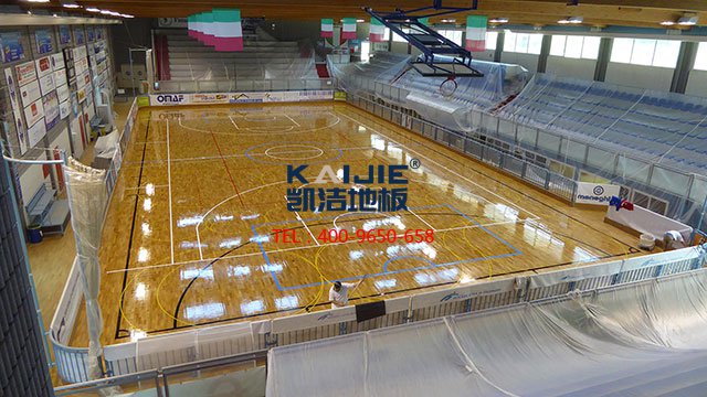 籃球館專用運動木地板為什么這么貴——凱潔運動木地板